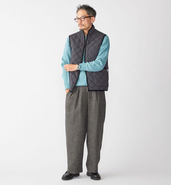 SHIPS「SHIPS:〈手洗い可能〉NETPLUS(R) キルティング スタンド ベスト」|ダウンベスト・ベスト|