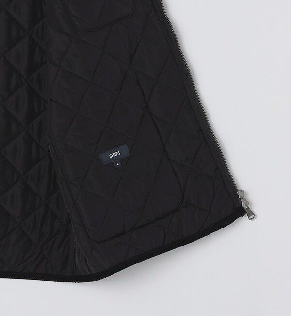 SHIPS「SHIPS:〈手洗い可能〉NETPLUS(R) キルティング スタンド ベスト」|ダウンベスト・ベスト|