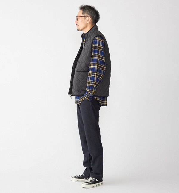 SHIPS「SHIPS:〈手洗い可能〉NETPLUS(R) キルティング スタンド ベスト」|ダウンベスト・ベスト|