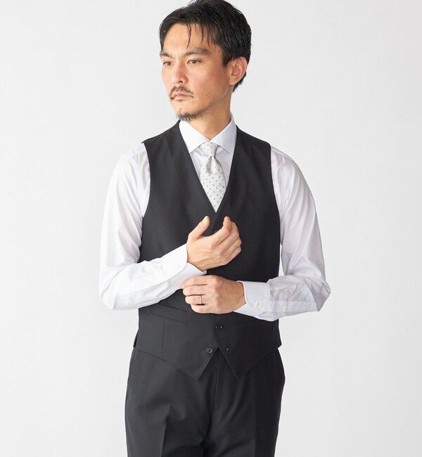 SHIPS「SHIPS: 御幸毛織 ファブリック FOUR SEASONS ソリッド ベスト」|ダウンベスト・ベスト|