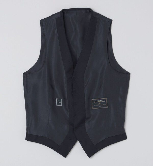 SHIPS「SHIPS: 御幸毛織 ファブリック FOUR SEASONS ソリッド ベスト」|ダウンベスト・ベスト|