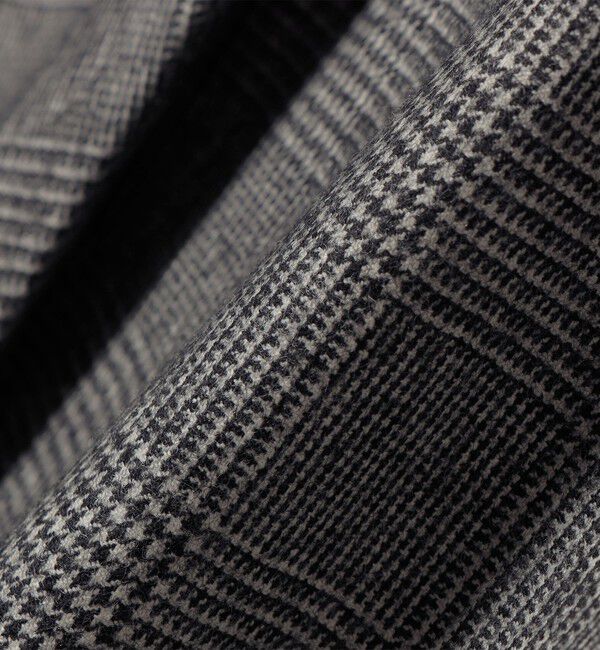 SHIPS for women「SHIPS Primary Navy Label:フラノ パネル チェック フレア スカート」|スカート|