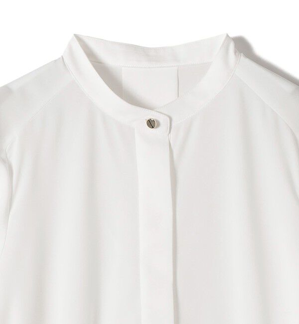 SHIPS for women「【WEB限定】〈手洗い可能〉ドット 花柄 袖 シャーリング ブラウス」|シャツ・ブラウス|