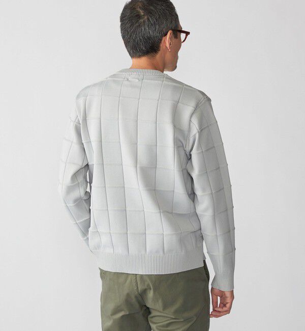 SHIPS「SHIPS:〈手洗い可能〉アモッサ ブロックリンクス ロングスリーブ」|ニット・セーター|