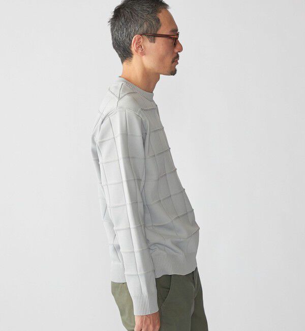 SHIPS「SHIPS:〈手洗い可能〉アモッサ ブロックリンクス ロングスリーブ」|ニット・セーター|