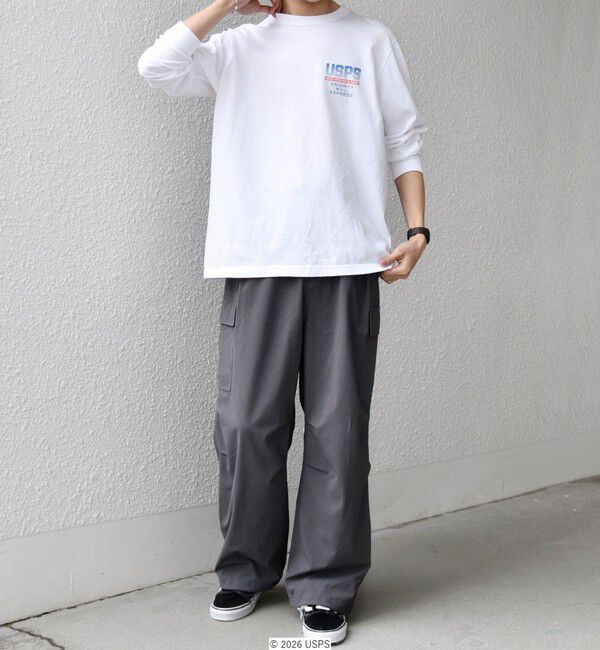 SHIPS any「GOOD ROCK SPEED: USPS グラフィック プリント Tシャツ(ロンT)◇」|Tシャツ・カットソー|