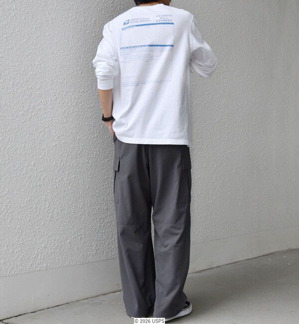 SHIPS any「GOOD ROCK SPEED: USPS グラフィック プリント Tシャツ(ロンT)◇」|Tシャツ・カットソー|