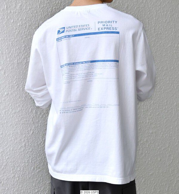 SHIPS any「GOOD ROCK SPEED: USPS グラフィック プリント Tシャツ(ロンT)◇」|Tシャツ・カットソー|