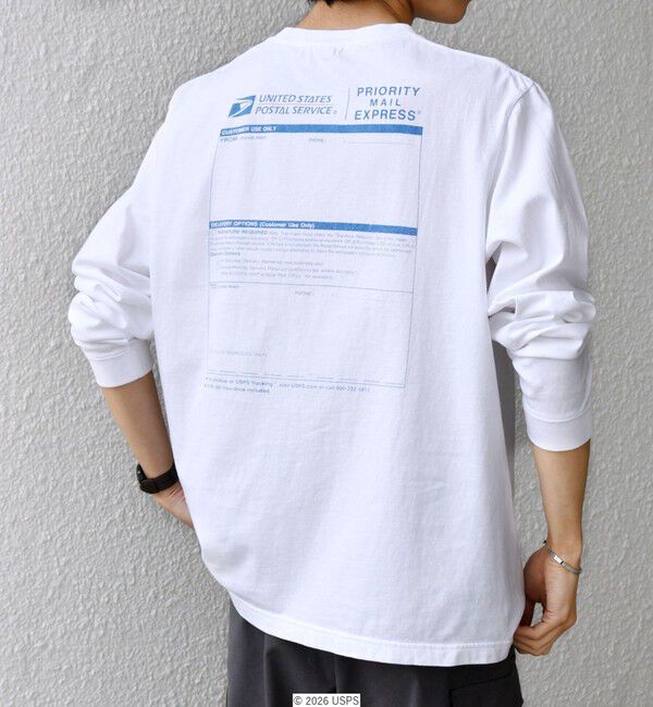 SHIPS any「GOOD ROCK SPEED: USPS グラフィック プリント Tシャツ(ロンT)◇」|Tシャツ・カットソー|