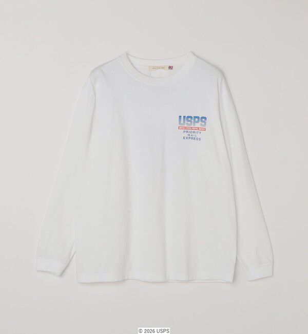 SHIPS any「GOOD ROCK SPEED: USPS グラフィック プリント Tシャツ(ロンT)◇」|Tシャツ・カットソー|