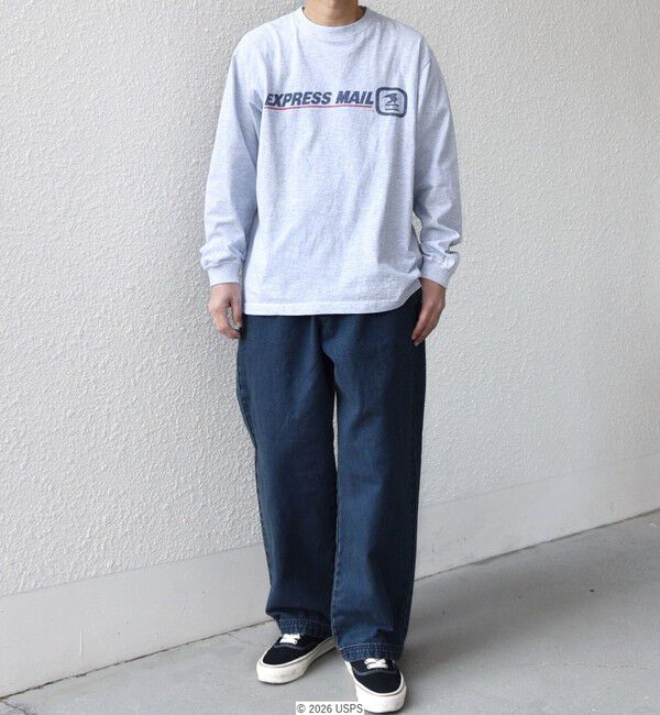 SHIPS any「GOOD ROCK SPEED: USPS グラフィック プリント Tシャツ(ロンT)◇」|Tシャツ・カットソー|