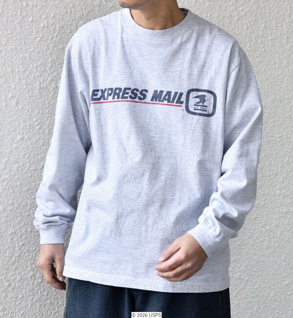 SHIPS any「GOOD ROCK SPEED: USPS グラフィック プリント Tシャツ(ロンT)◇」|Tシャツ・カットソー|