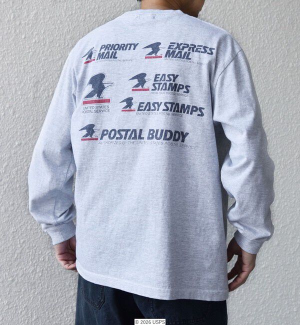 SHIPS any「GOOD ROCK SPEED: USPS グラフィック プリント Tシャツ(ロンT)◇」|Tシャツ・カットソー|