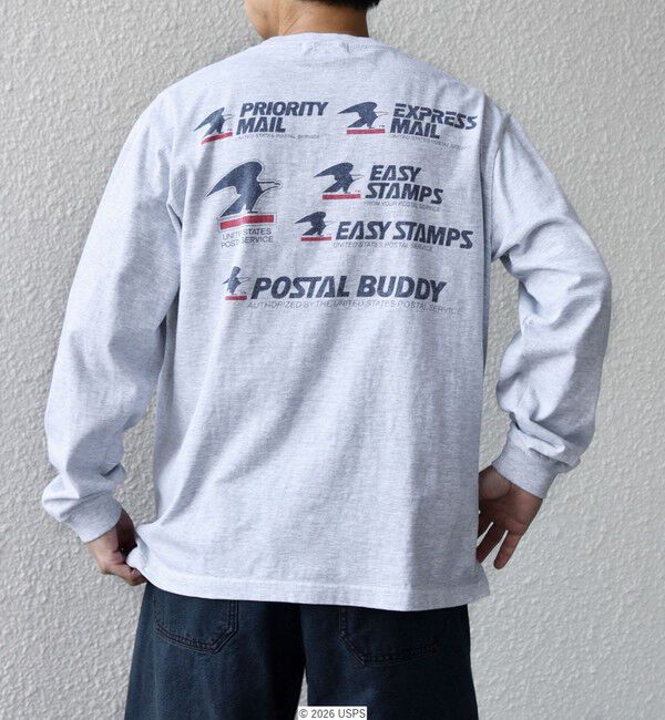 SHIPS any「GOOD ROCK SPEED: USPS グラフィック プリント Tシャツ(ロンT)◇」|Tシャツ・カットソー|