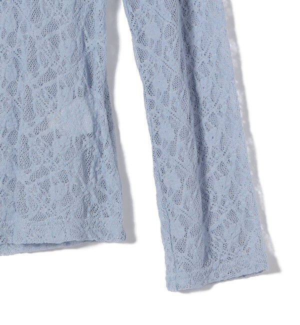 SHIPS Colors 「SHIPS Colors:〈手洗い可能〉ストレッチ レース ボートネック トップス◇」|Tシャツ・カットソー|