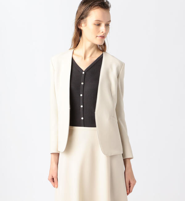 Ballsey「ドライダブルクロス ノーカラージャケット」|ノーカラージャケット|