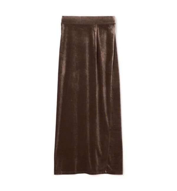 BACCA「inner piece ベロアジャージー ロングスカート」|スカート|49 ダークブラウン