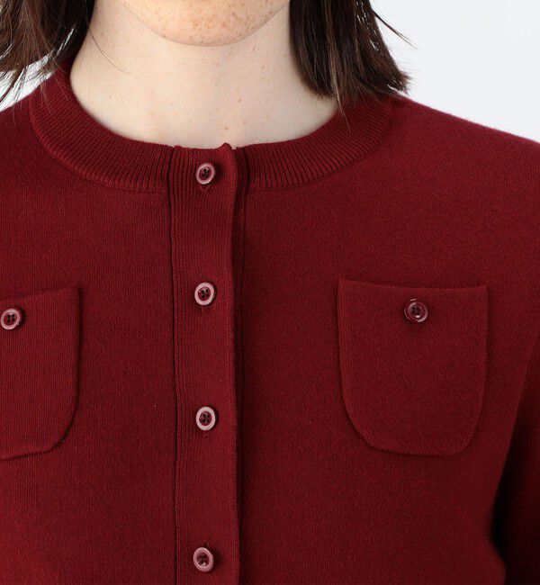 CABaN「コットンカシミヤ クルーネックカーディガン」|カーディガン|
