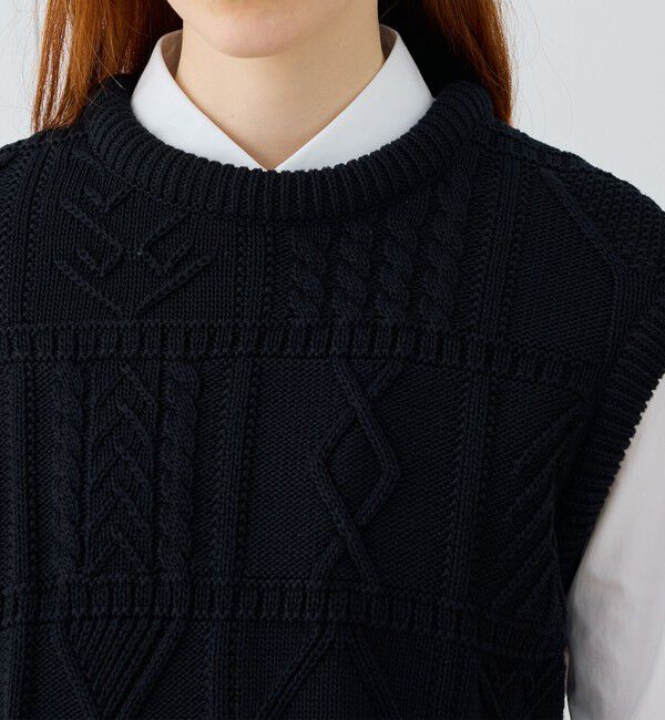 GALERIE VIE「ガンジーニット ベスト」|ベスト・ジレ|