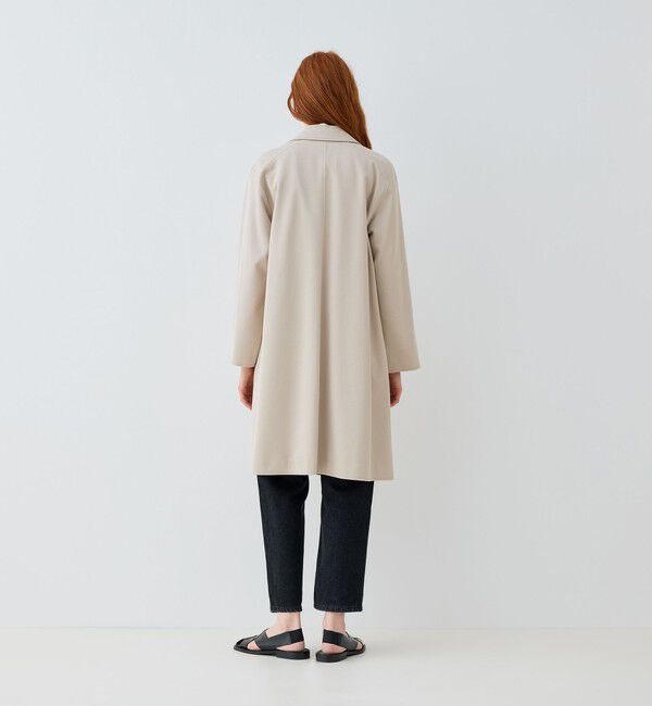 GALERIE VIE「コットンウールギャバジン ロングマリンコート」|ステンカラーコート|