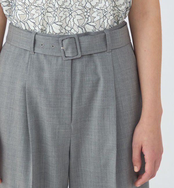 TOMORROWLAND collection「ファインウーステッドウール タックワイドパンツ」|その他|