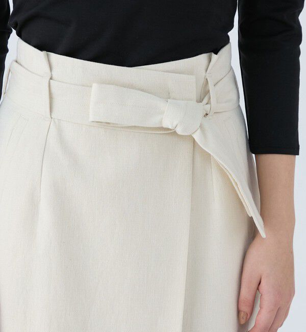 Ballsey「ラメミックスストレッチ ラップロングタイトスカート」|タイト|