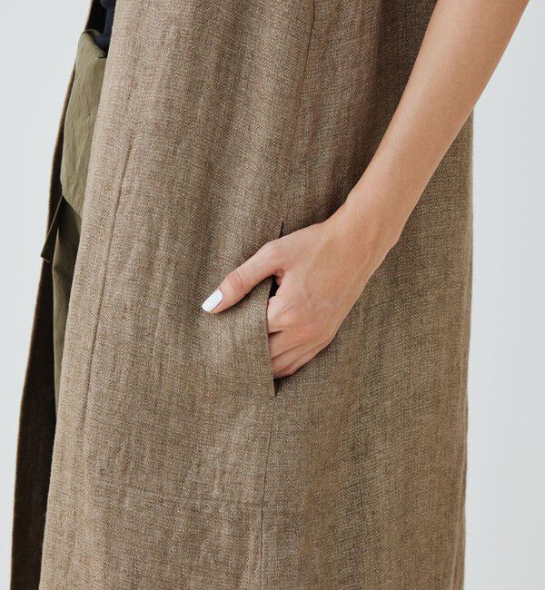 GALERIE VIE「グリッターリネン ロングジレ」|ベスト・ジレ|