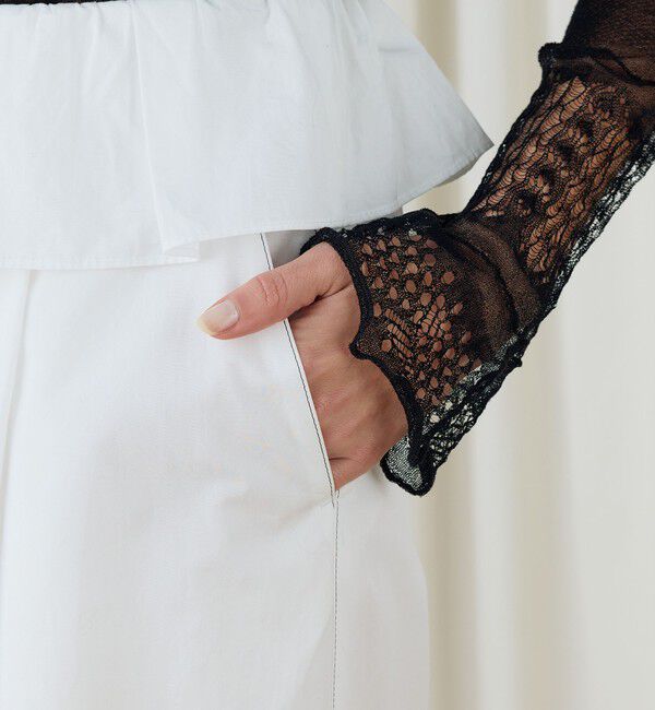 DES PRES「コットンタイプライターフレアパンツ」|チノ|