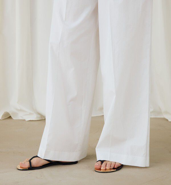 DES PRES「コットンタイプライターフレアパンツ」|チノ|