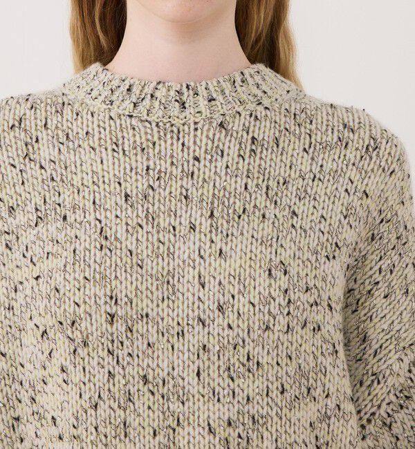 GALERIE VIE「セサミメランジ クルーネックプルオーバー」|ニット・セーター|