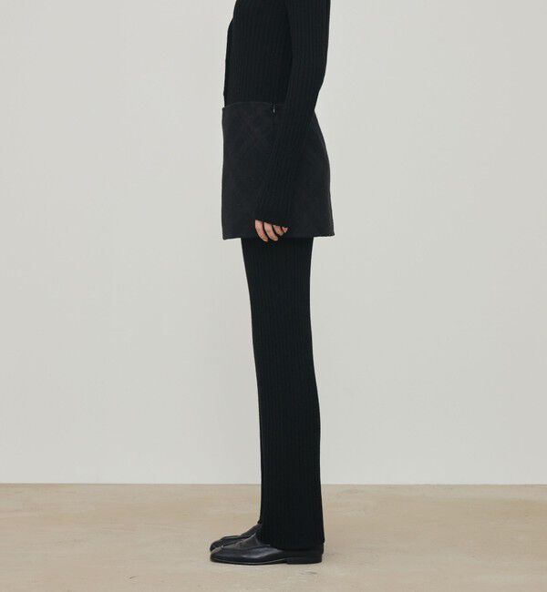 DES PRES「ダブルフェイスチェックジャガード ミニスカート」|スカート|