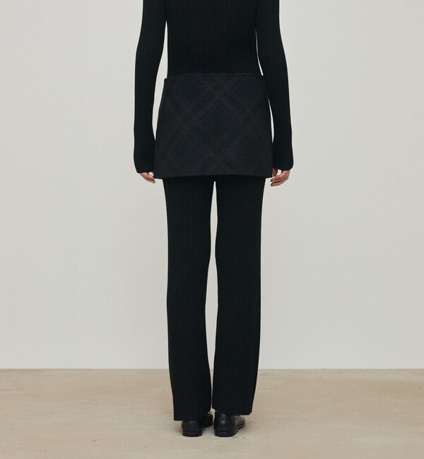 DES PRES「ダブルフェイスチェックジャガード ミニスカート」|スカート|