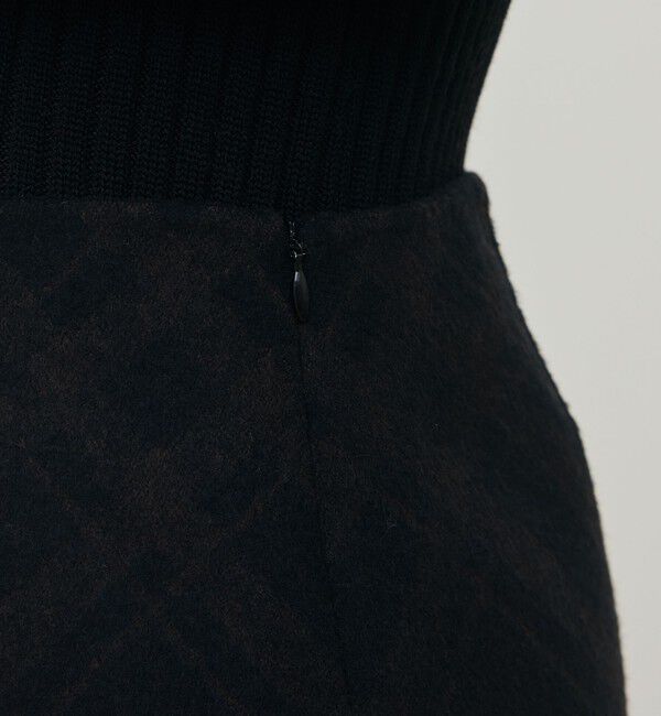 DES PRES「ダブルフェイスチェックジャガード ミニスカート」|スカート|