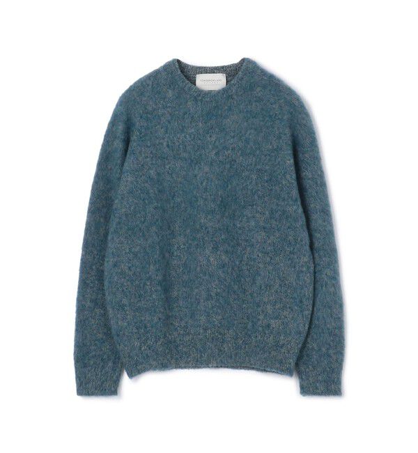 TOMORROWLAND MENS「TOMORROWLAND Tricot ウールシャギー クルーネックプルオーバー」|ニット・セーター|65 ブルー
