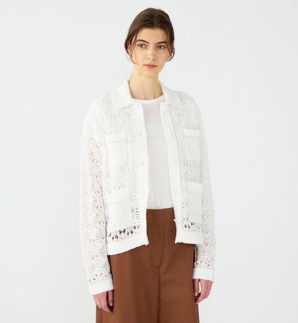 Ballsey「【WEB先行予約】コットンナイロンファンシーヤーン 4Pカーディガン」|カーディガン|