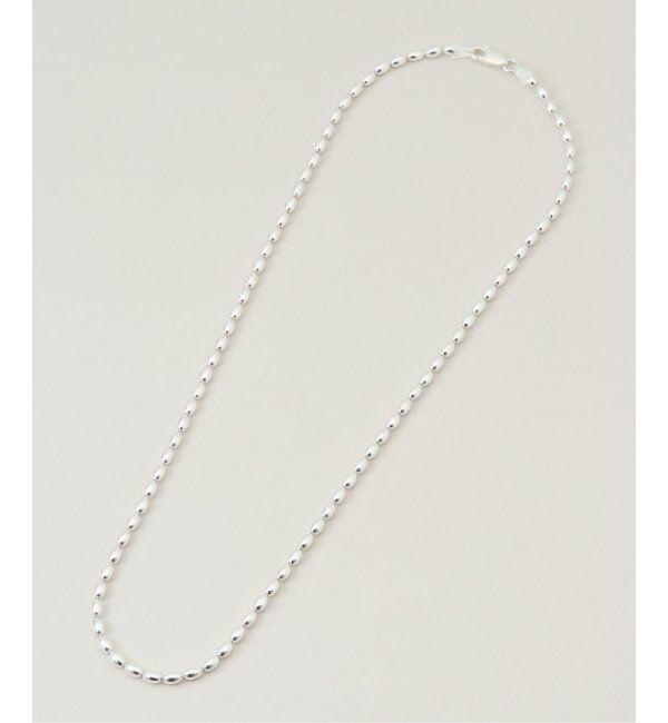  「【blancle/ ブランクレ】SV・Oval ball chain necklace」|ネックレス|