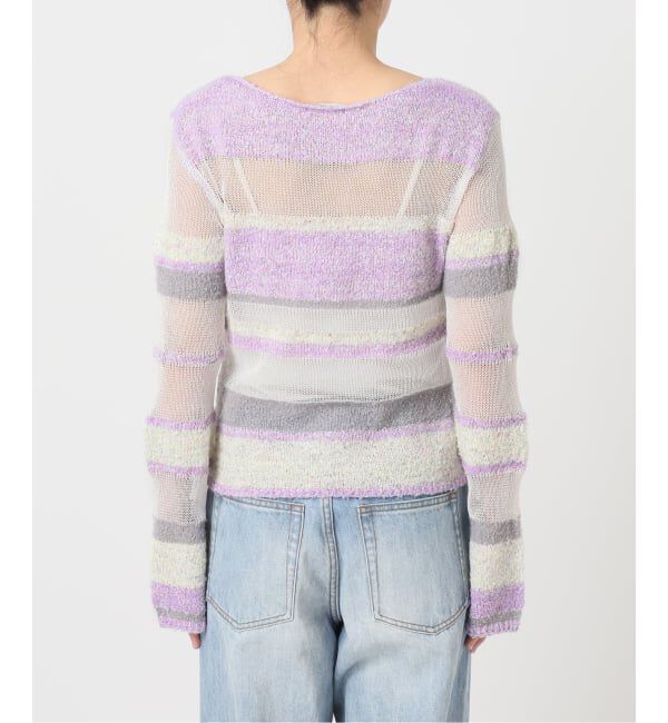 JOINT WORKS「シアーボーダーニットプルオーバー / Sheer Border Knit」|ニット・セーター|