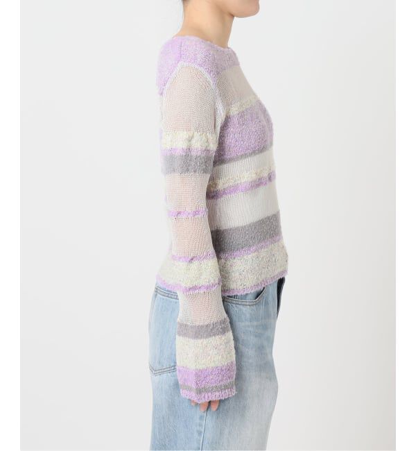 JOINT WORKS「シアーボーダーニットプルオーバー / Sheer Border Knit」|ニット・セーター|