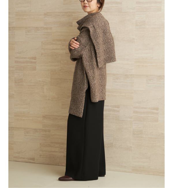 Plage「3G ミックスVワイドプルオーバー」|ニット・セーター|