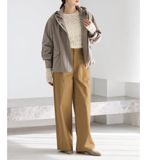 IENA「《予約》コットンキャンバスバックイージーパンツ」|その他|