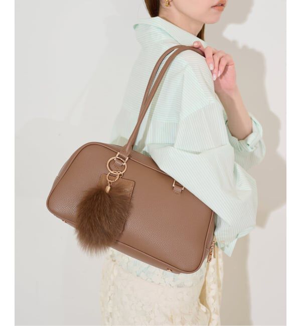 SLOBE IENA「《追加予約》SLOBE ロングハンドルボストン」|ボストンバッグ|