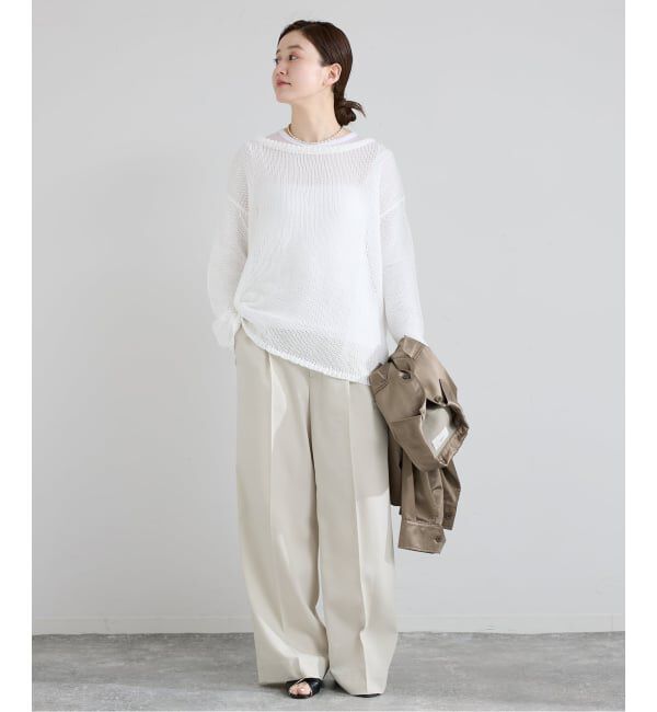 IENA「ギマコットンプルオーバー」|ニット・セーター|