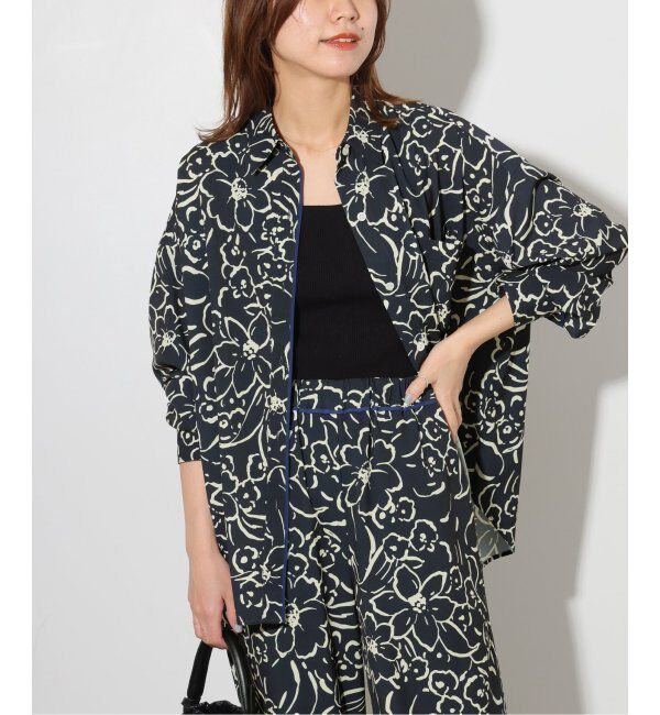 JOURNAL STANDARD relume「ラインフラワーオーバーサイズシャツ」|シャツ・ブラウス|