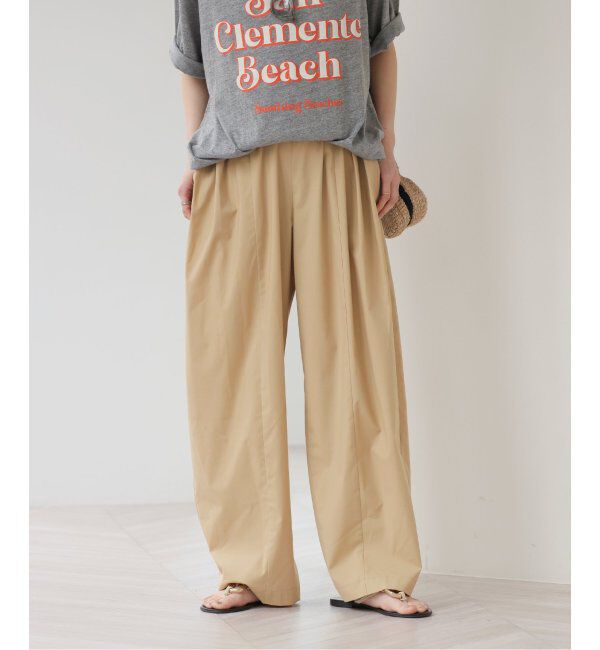 JOURNAL STANDARD relume「接触冷感 / 防しわ / ウォッシャブルブロードカーブイージーパンツ」|スラックス|