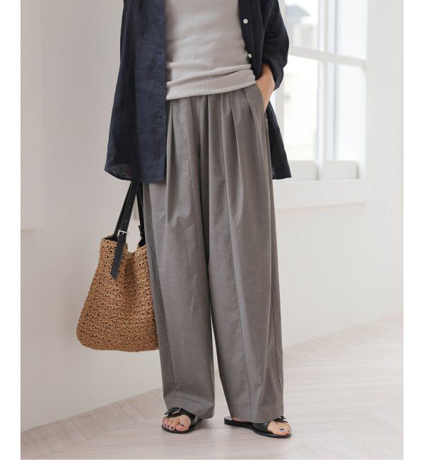 JOURNAL STANDARD relume「接触冷感 / 防しわ / ウォッシャブルブロードカーブイージーパンツ」|スラックス|