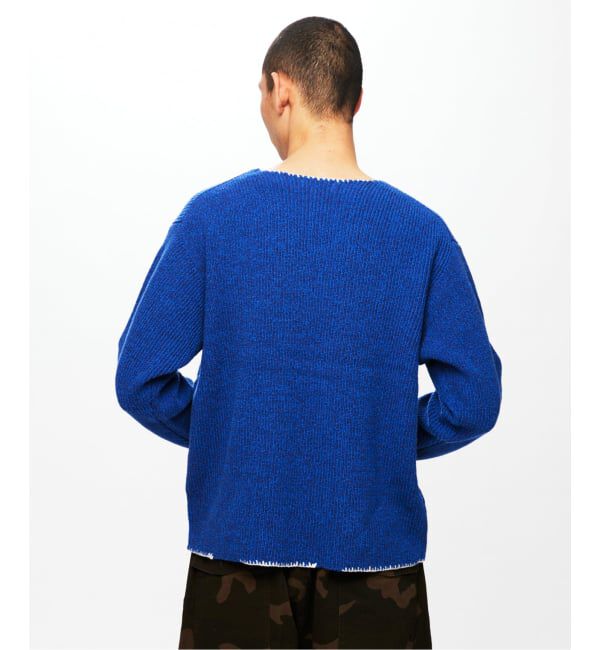 J.S.Homestead「J.S.Homestead / ブランケット ステッチ リブ ニット」|ニット・セーター|