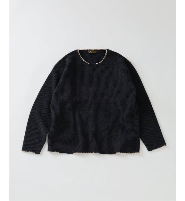 J.S.Homestead「J.S.Homestead / ブランケット ステッチ リブ ニット」|ニット・セーター|