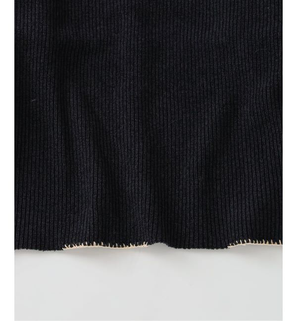 J.S.Homestead「J.S.Homestead / ブランケット ステッチ リブ ニット」|ニット・セーター|