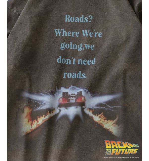 JOURNAL STANDARD relume「BACK TO THE FUTURE 別注 ダメージ加工 ロングスリーブ T」|Tシャツ・カットソー|