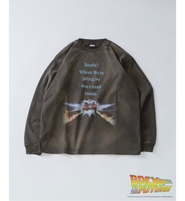 JOURNAL STANDARD relume「BACK TO THE FUTURE 別注 ダメージ加工 ロングスリーブ T」|Tシャツ・カットソー|グレー